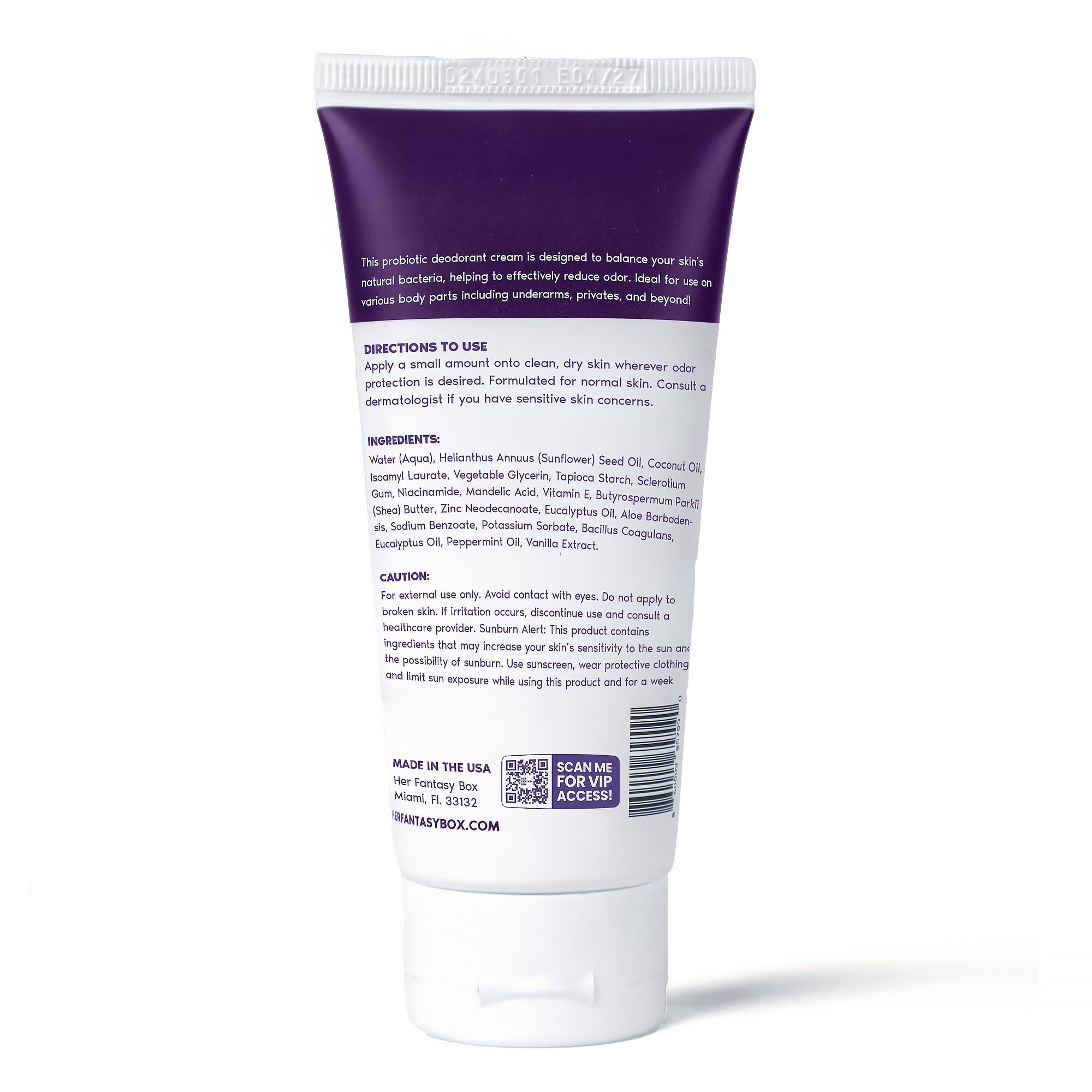 Her Fantasy Box Berry Scent lifestyle shot conveys fresh confidence and daily usability.