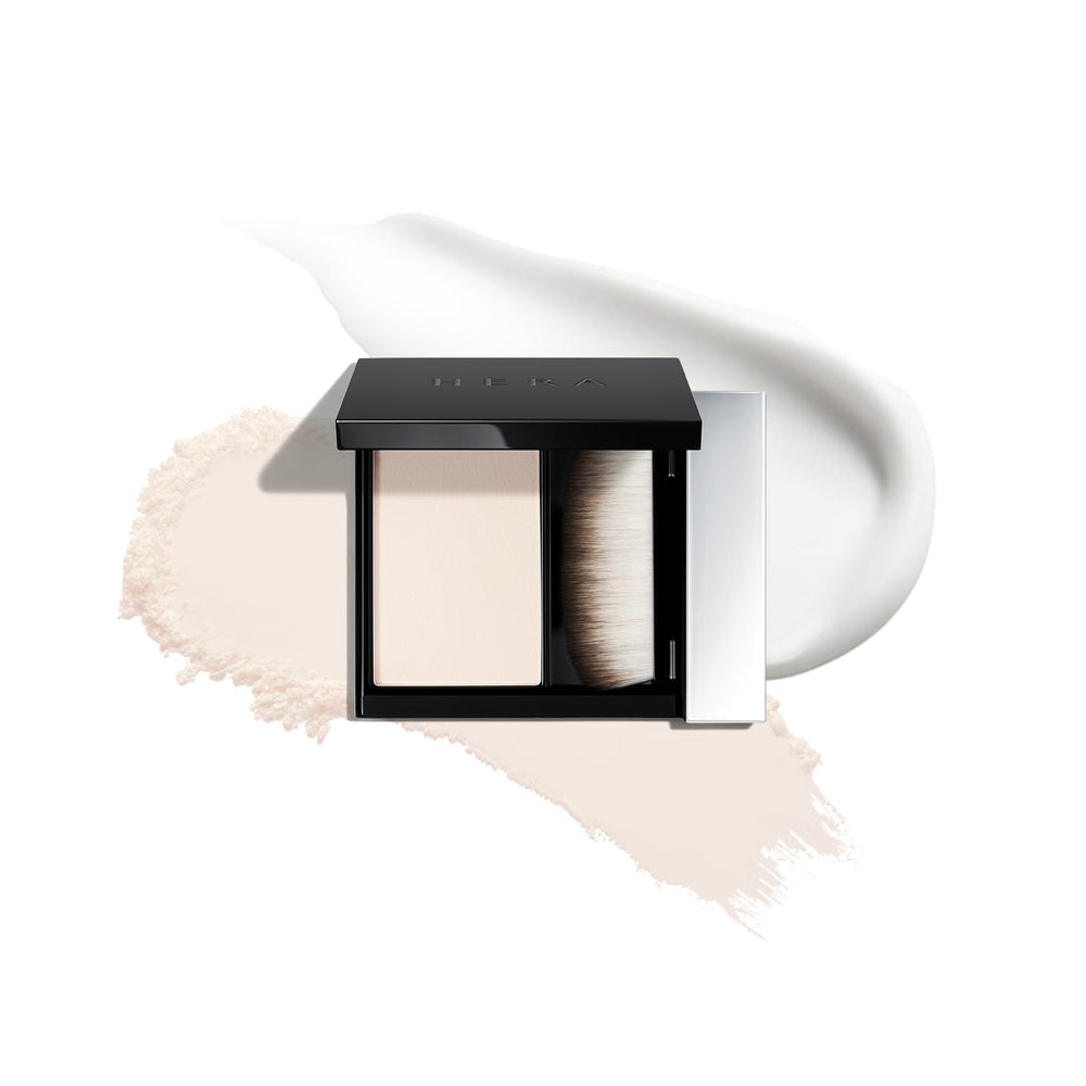 HERA Airy Blurring Powdered Primer jar close-up for poreless, smooth finish