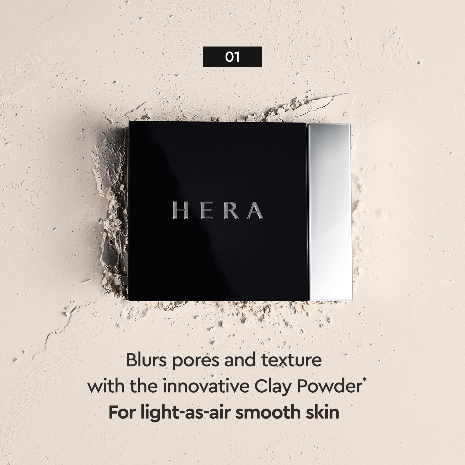 HERA Airy Blurring Powdered Primer close-up for porcelain-like finish