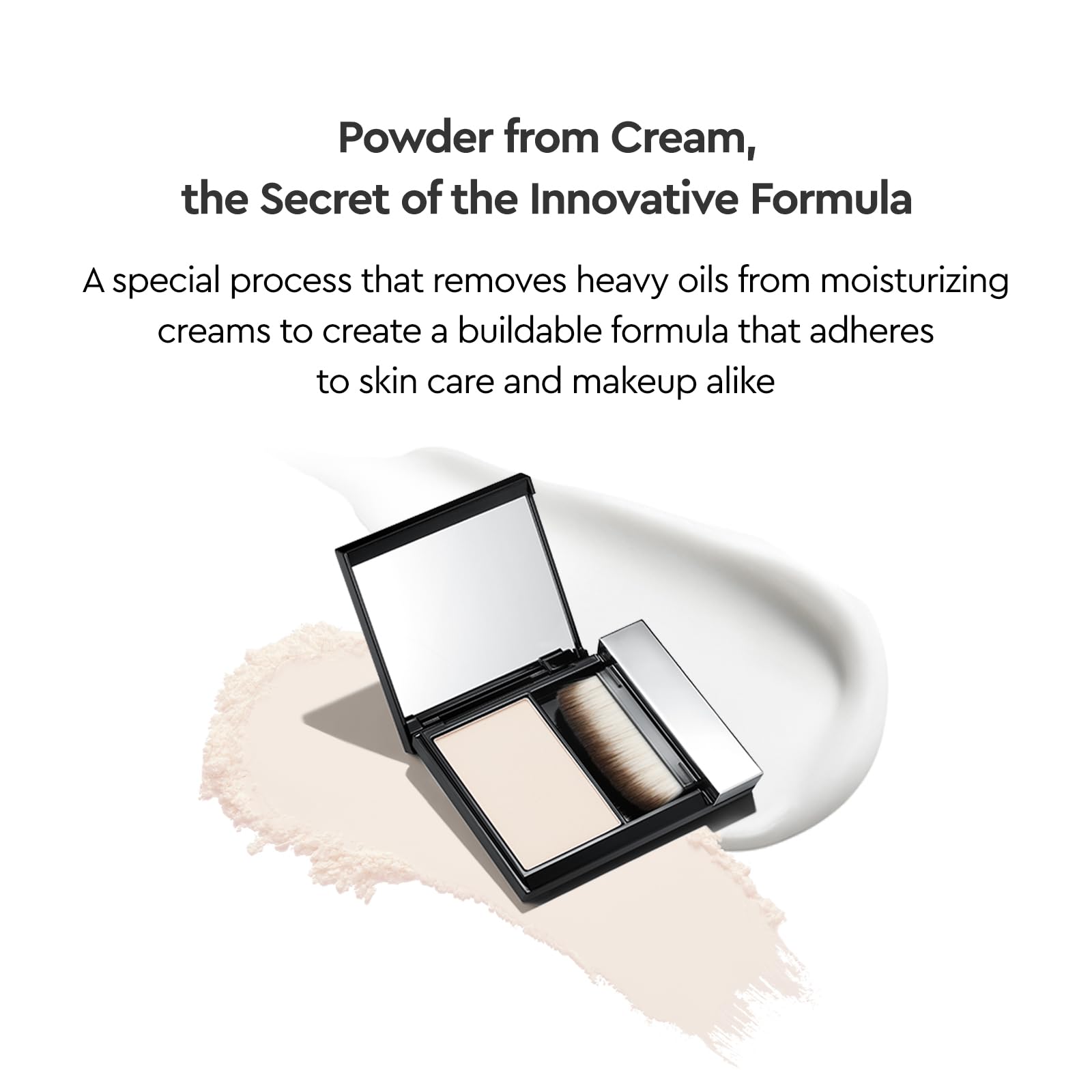 HERA Airy Blurring Powdered Primer scene illustrating oil-control through the day