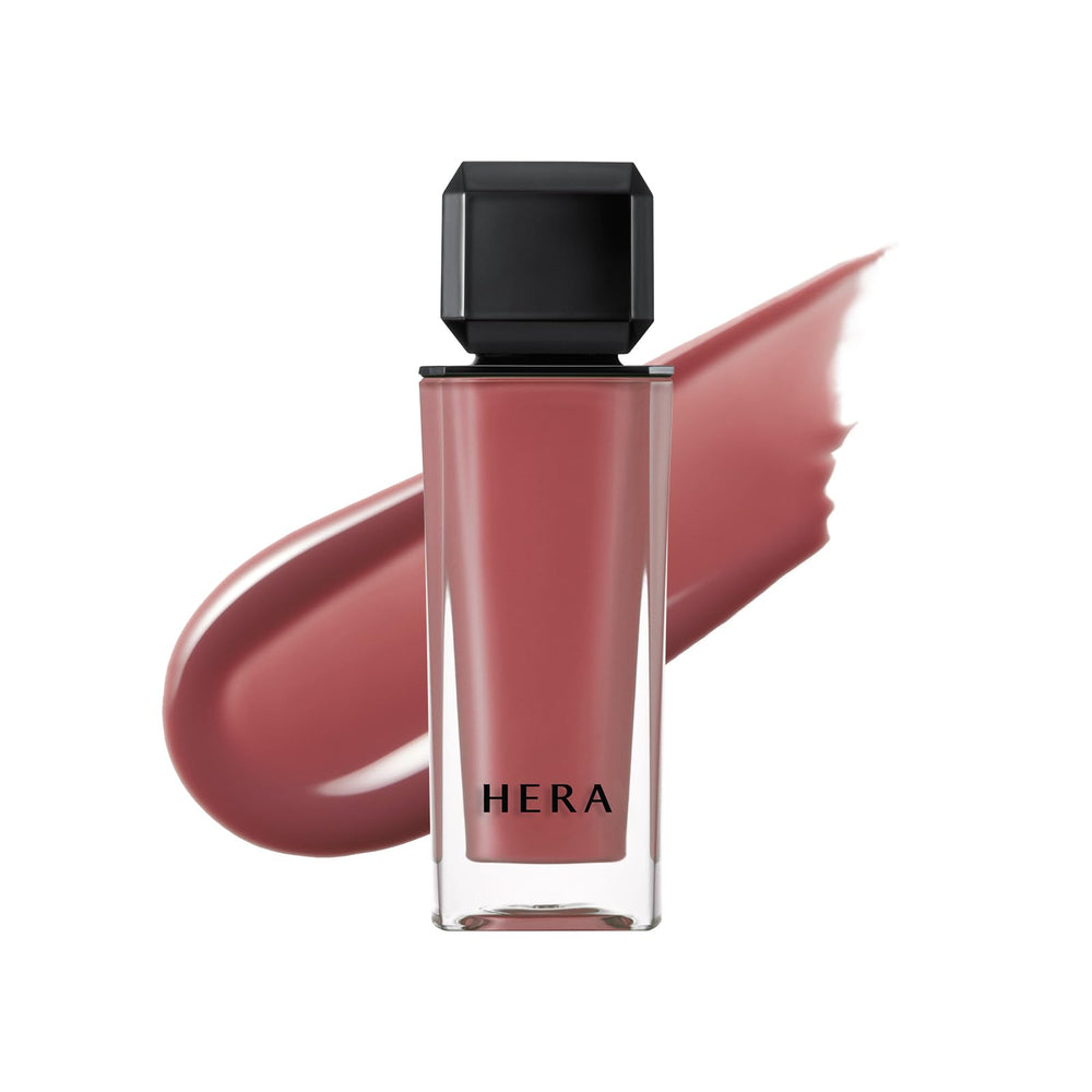 HERA Sensual Nude Gloss Brownie Boy closeup with MLBB glow