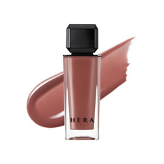 HERA Sensual Nude Gloss 462 Speechless closeup shows sheer shine on lips
