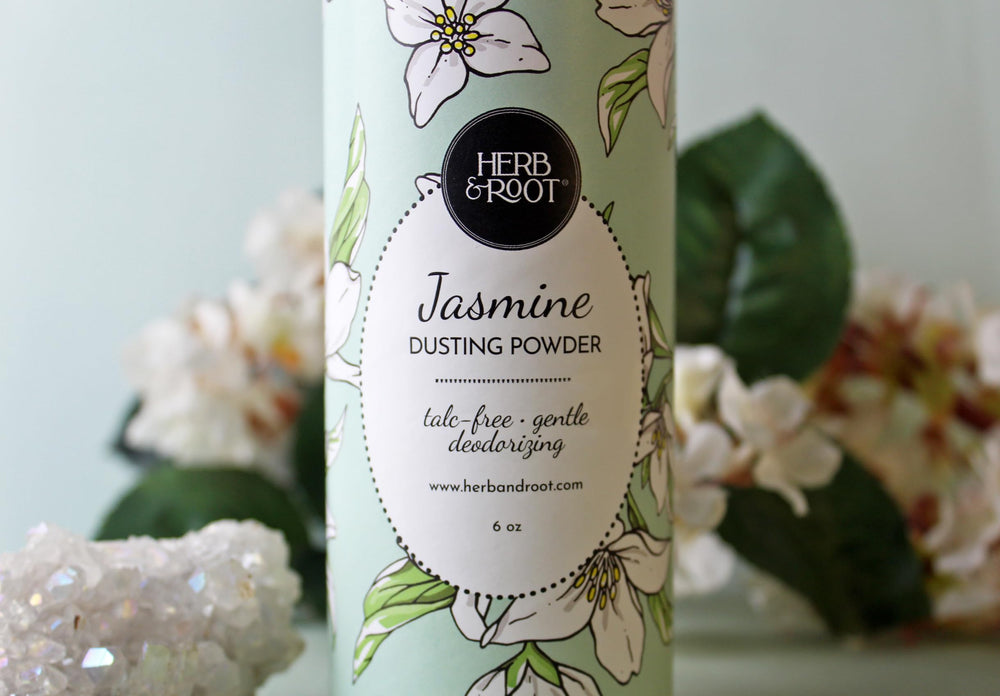 Herb Root foot powder application shows all-day foot freshness and odor control.