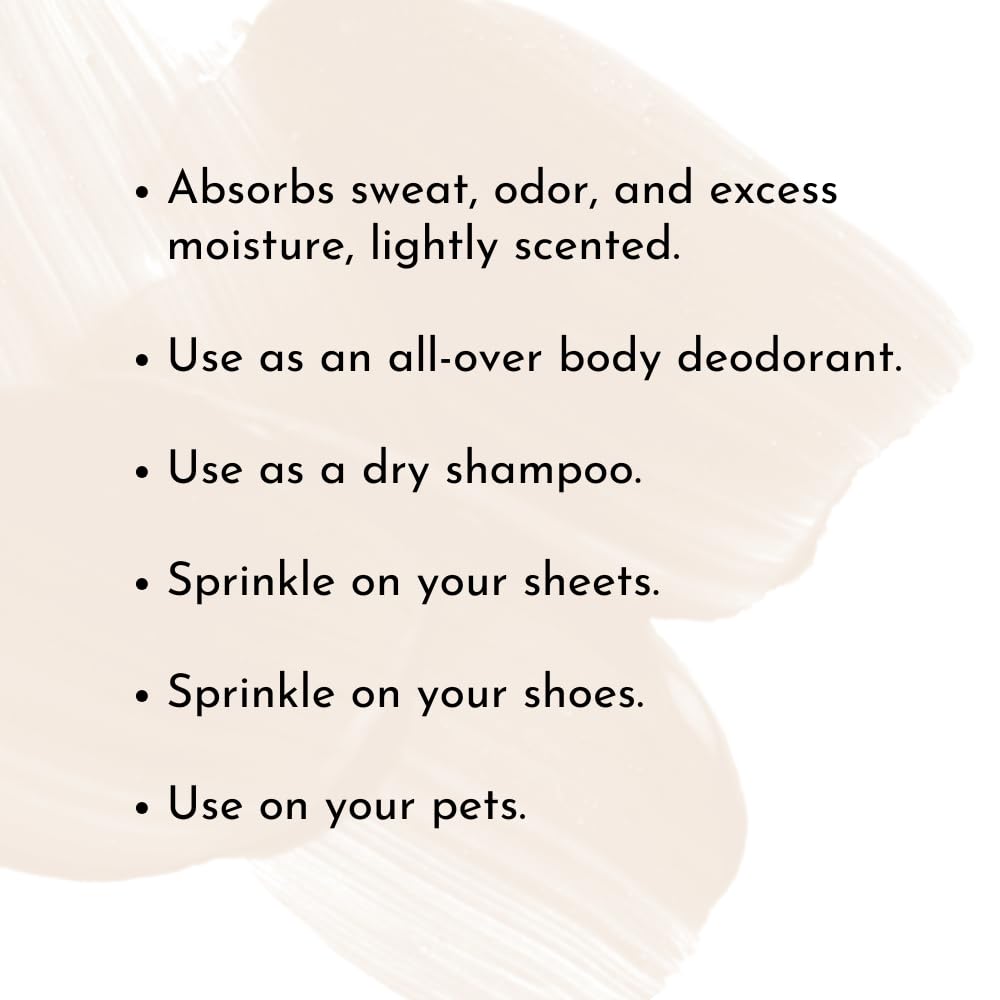 Herb & Root sandalwood dusting powder packaged tub demonstrates convenient storage