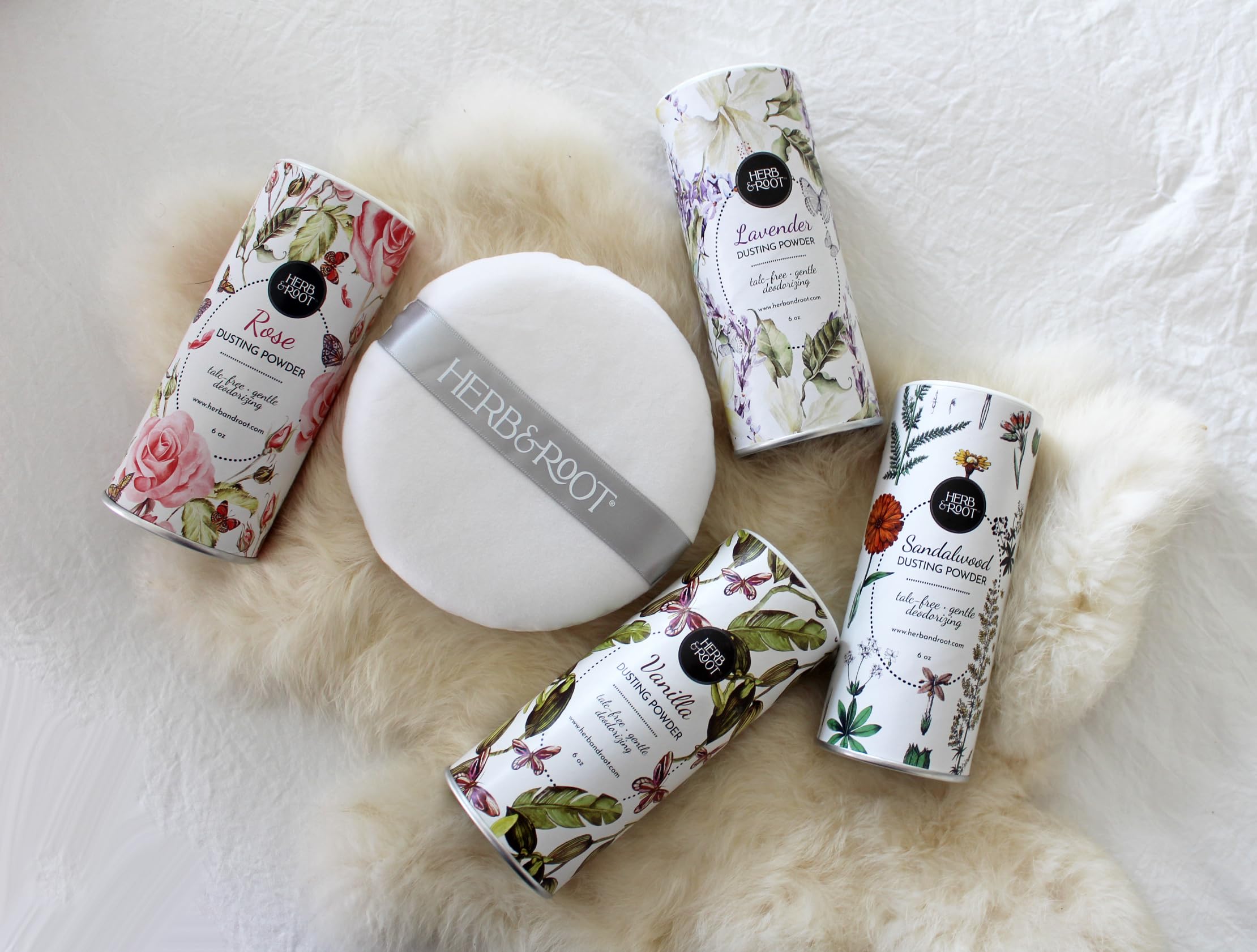 Herb & Root vanilla scent swirl in a jar conveying relaxing aroma.