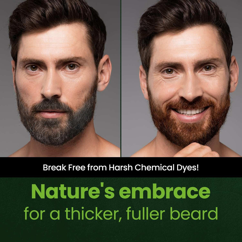 Herb Speedy color-cream-deep-brown application for fast, even facial hair color.