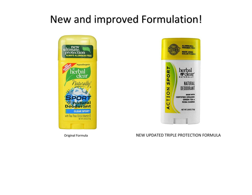 Herbal Clear Naturally application demonstration shows easy, even coverage during workouts
