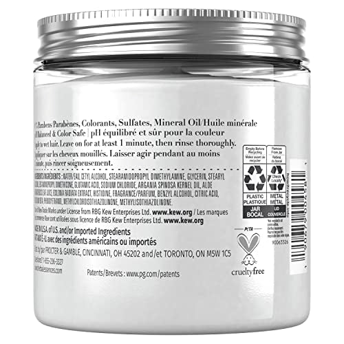 Herbal Essences bio:renew hemp & aloe mask with argan oil delivers deep moisture for frizzy hair.