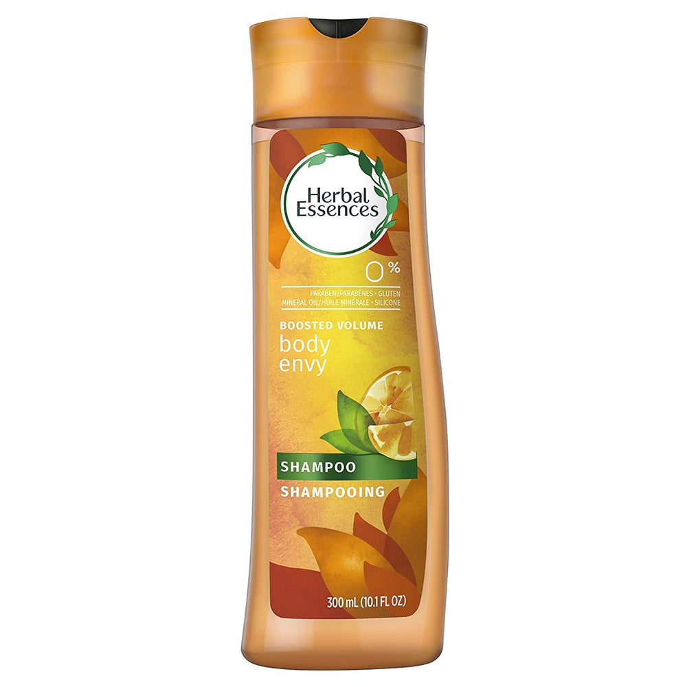 Herbal Essences Body Envy close up cap and label with citrus note