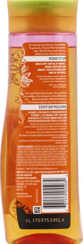 Herbal Essences Body Envy label highlighting citrus notes for an energizing routine