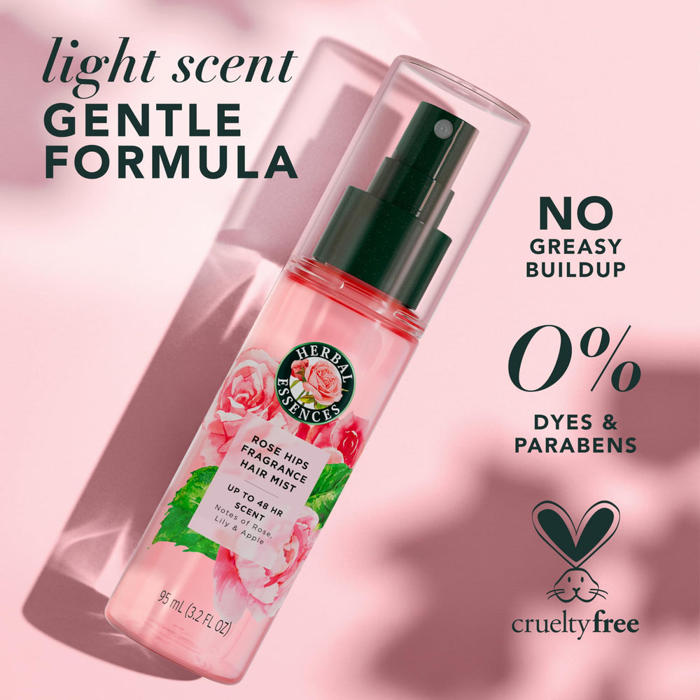 Herbal Essences product label close-up highlighting clean ingredients