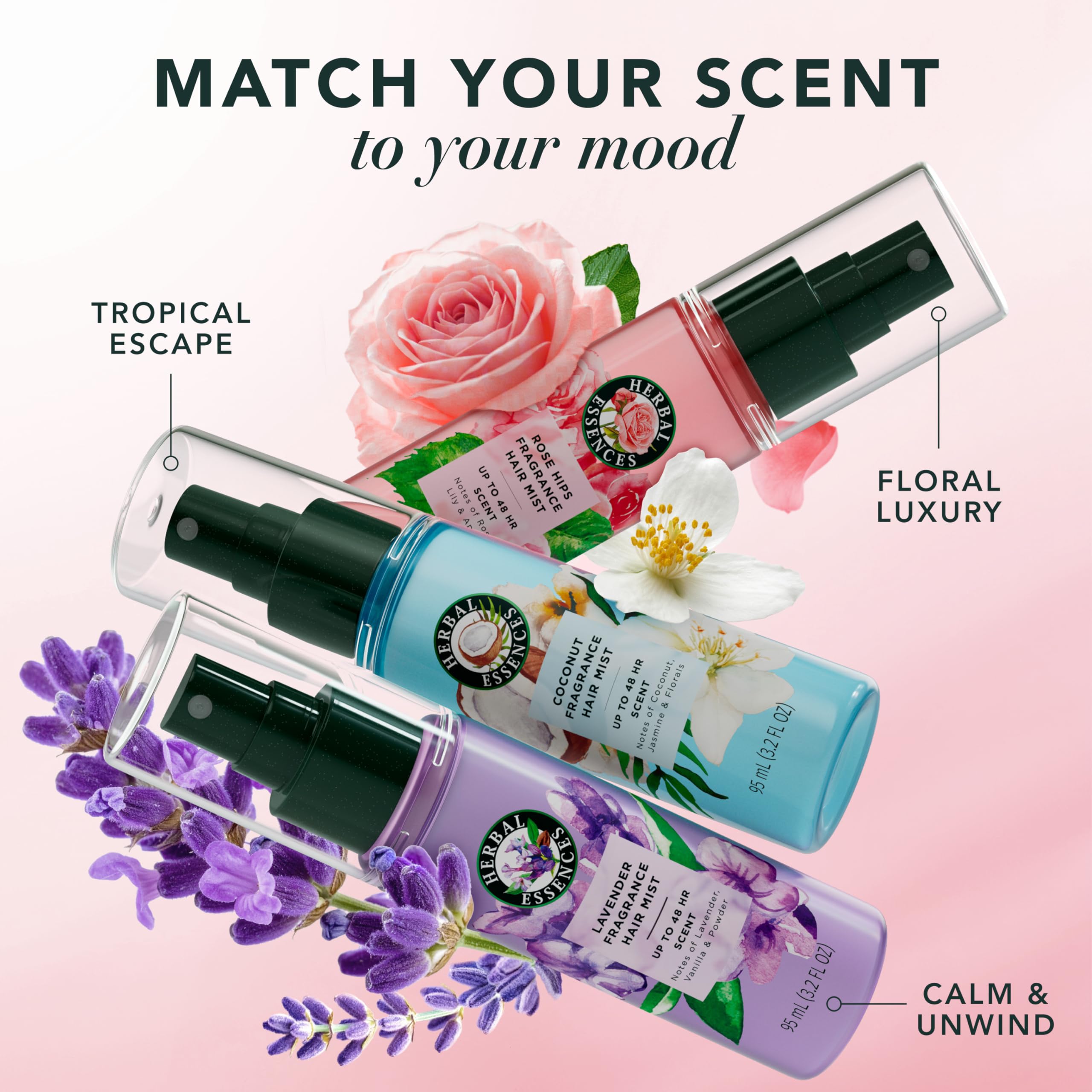 Herbal Essences bottle placed in a purse for on-the-go refresh