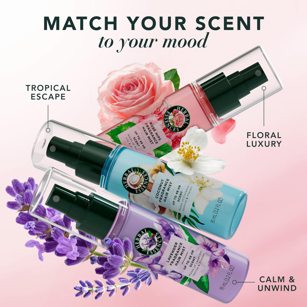 Herbal Essences bottle placed in a purse for on-the-go refresh