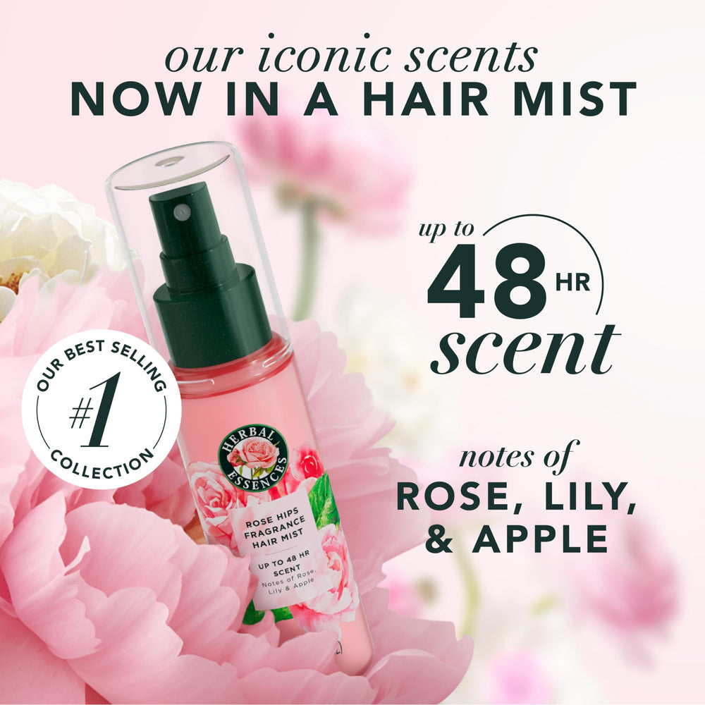Herbal Essences spray nozzle closeup demonstrating easy application