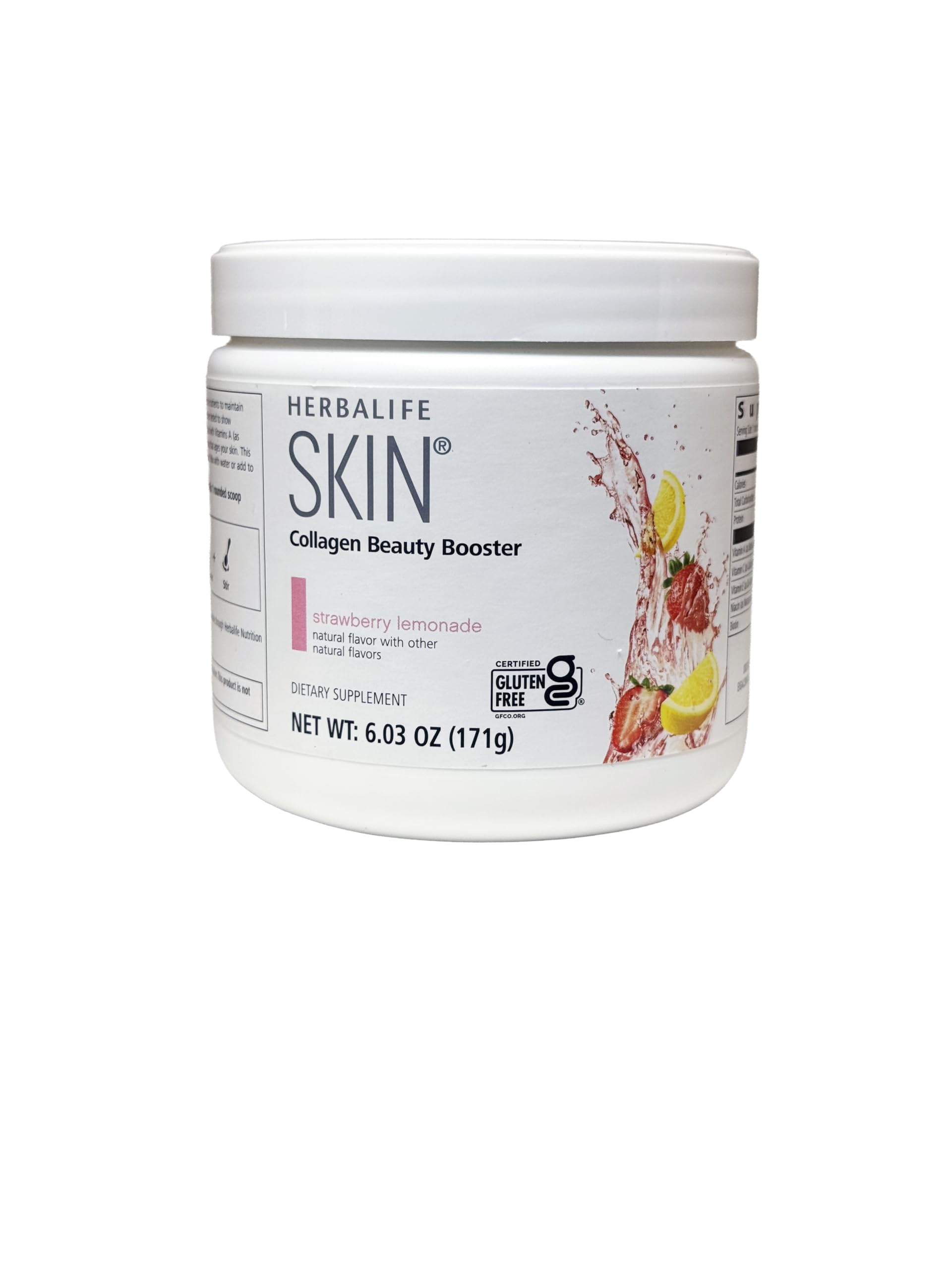 Herbalife SKIN Collagen bottle with a glossy label promoting radiant skin