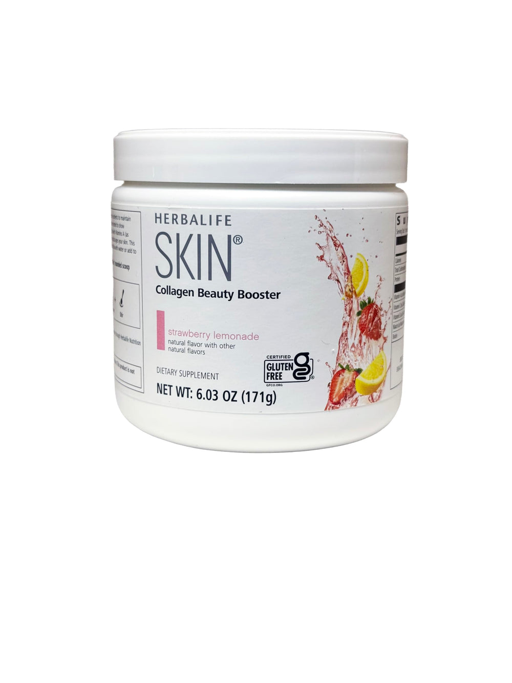 Herbalife SKIN Collagen bottle with a glossy label promoting radiant skin
