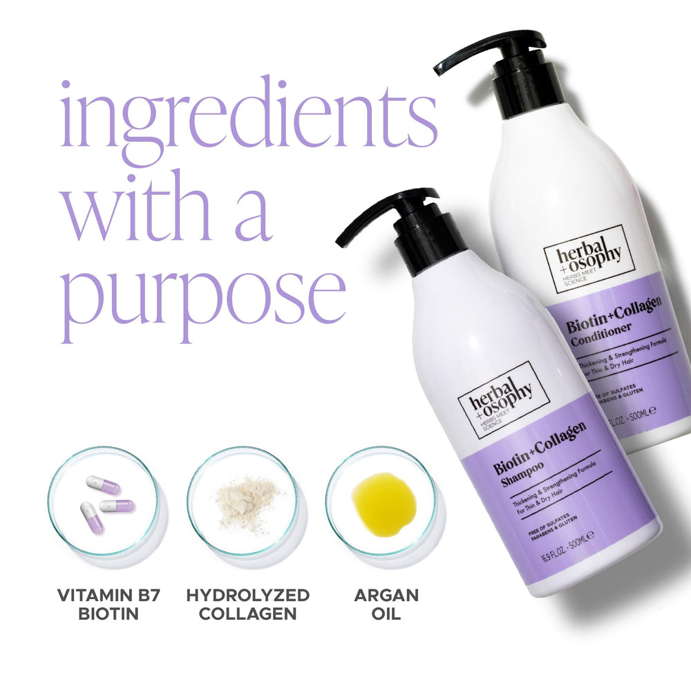 Herbalosophy color-safe formula packaging — sulfate-free, gluten-free and paraben-free protection.