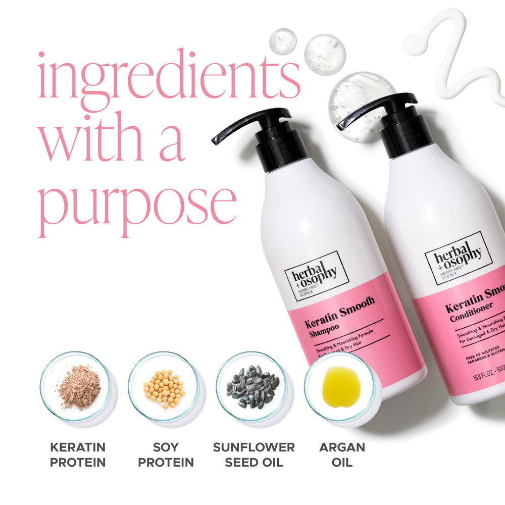 Herbalosophy Color-Safe Formula packaging emphasizes gentle care for color-treated hair.
