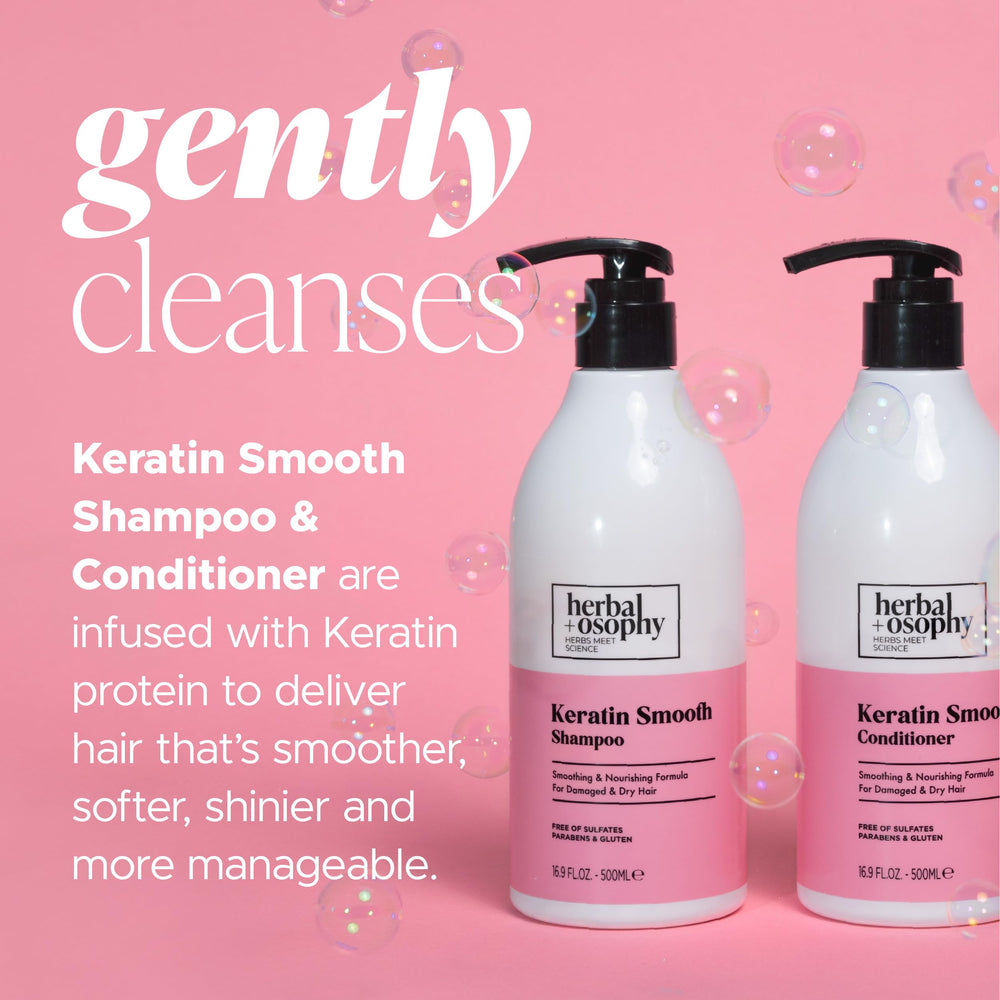 Herbalosophy Damaged Hair Repair closeup illustrates reduced breakage during styling.