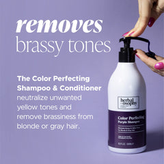 Herbalosophy Purple Conditioner maintains color and softness for everyday styling.
