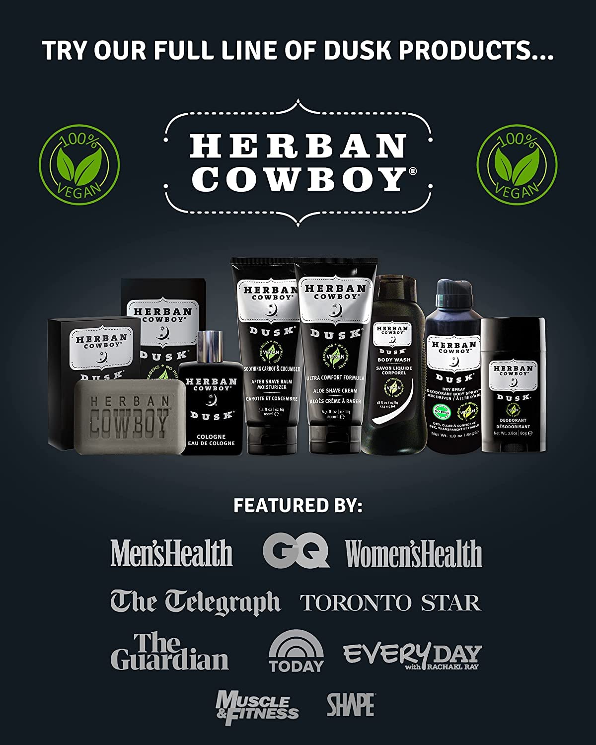 Herban Cowboy DUSK ideal for day to evening wear versatile fragrance