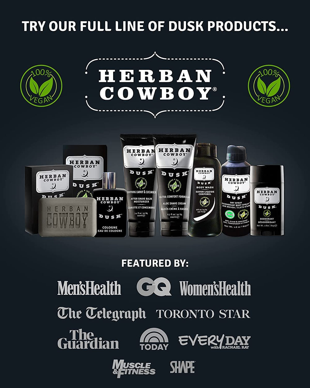Herban Cowboy DUSK ideal for day to evening wear versatile fragrance