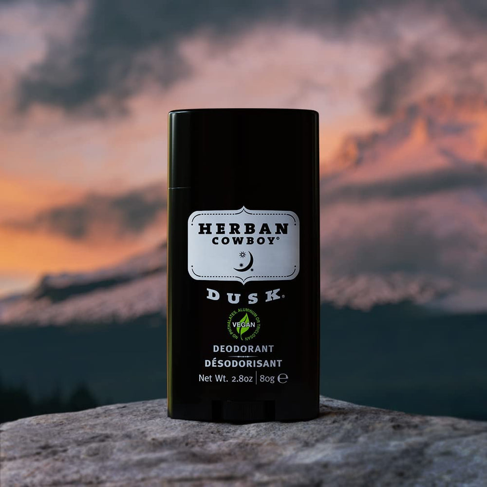 Herban Cowboy DUSK cedar leaf note image suggests classic cologne vibe