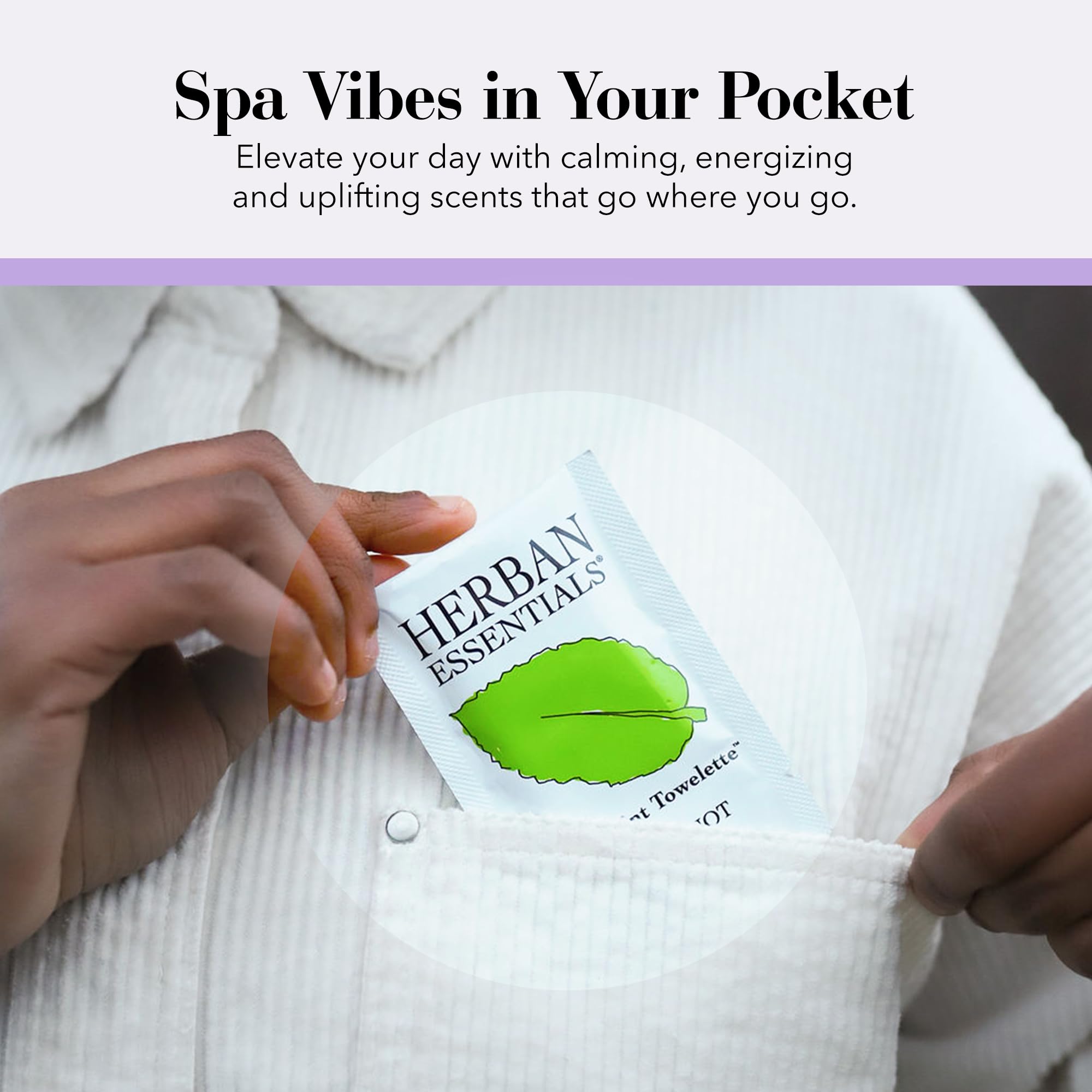 Herban Essentials sealed pouch keeps wipes moist and ready
