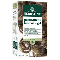 Herbatint 7N Blonde bottle pour demonstrates easy, precise application for natural gray coverage