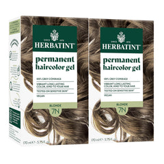 Herbatint permanent hair dye 7N blonde pack natural gray coverage for resistant hair