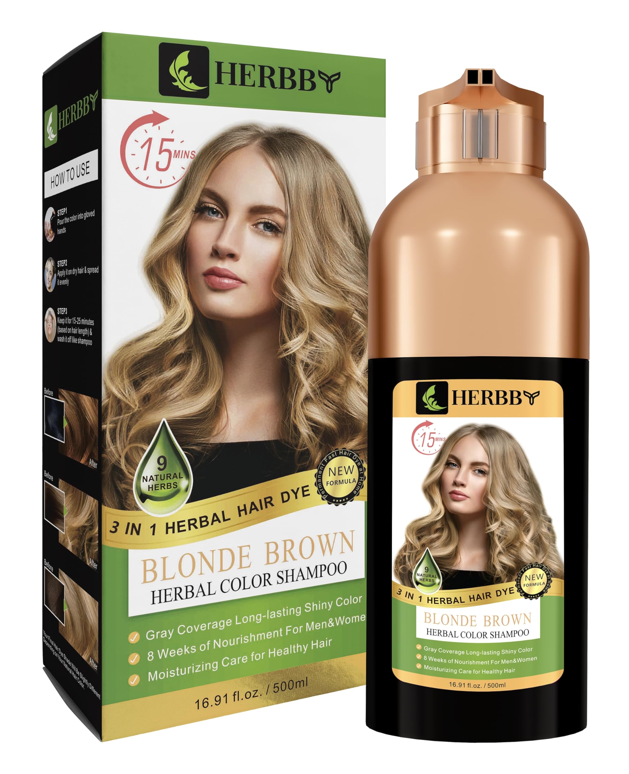 HERBBY color shades display shows 10 available hues