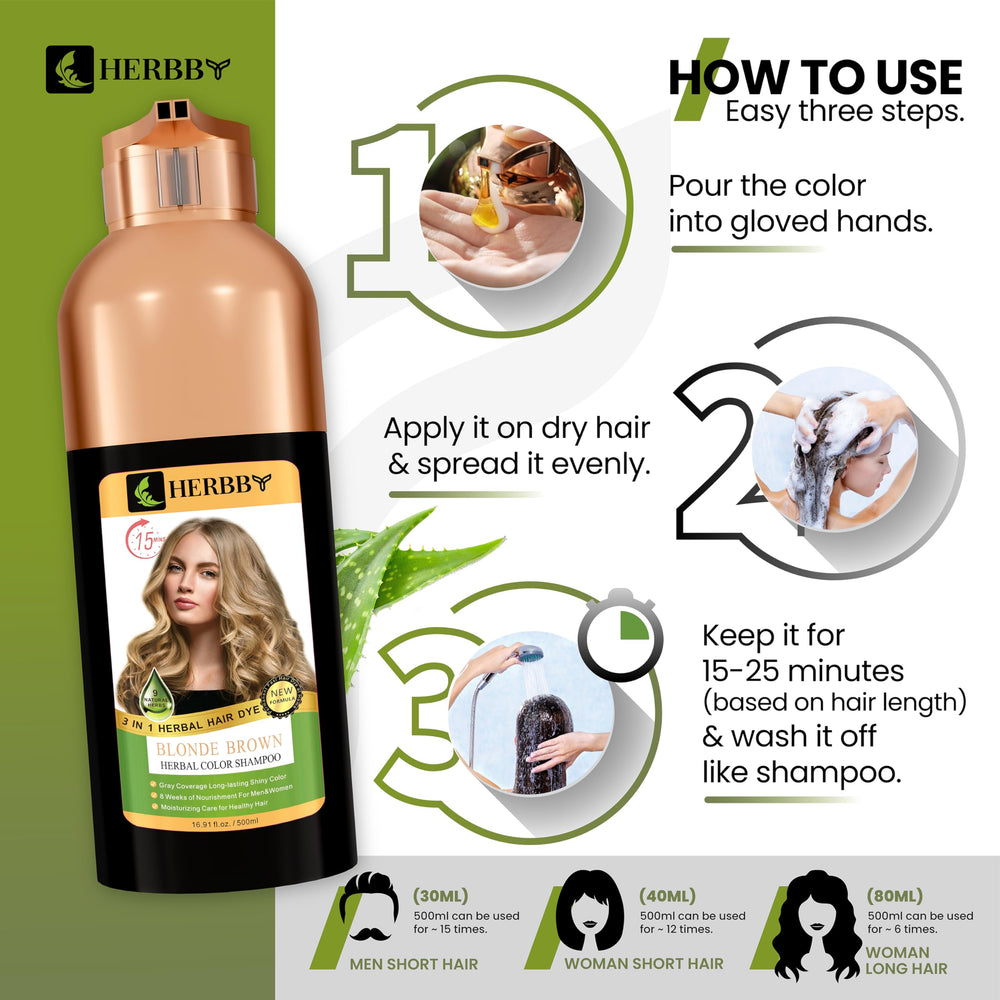 HERBBY 9 herbal extracts close-up highlights nourishing scalp care