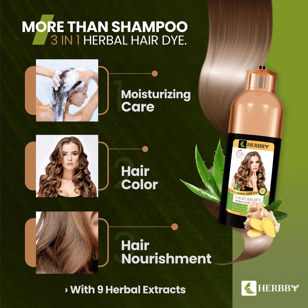HERBBY scalp-moisture closeup shows nourished, soft hair texture.