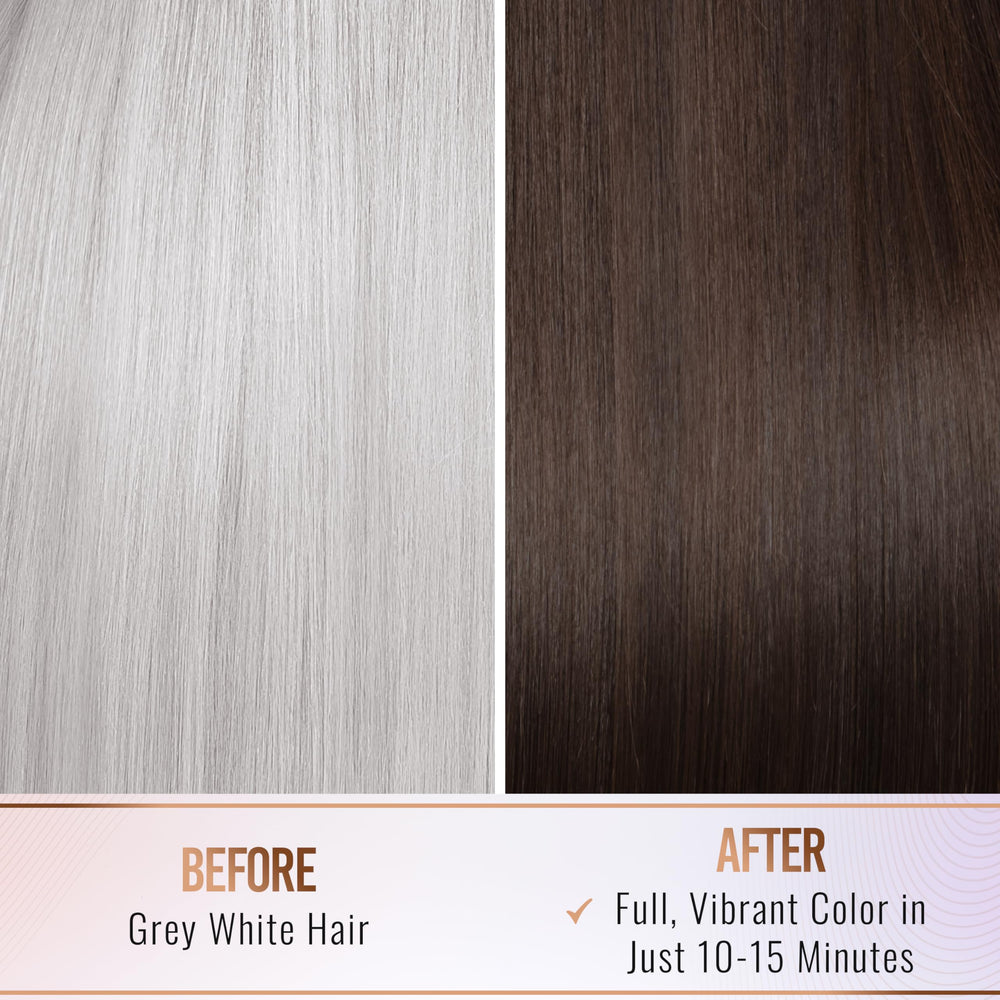 Herbishh argan hair mask included with color shampoo for nourishing care.