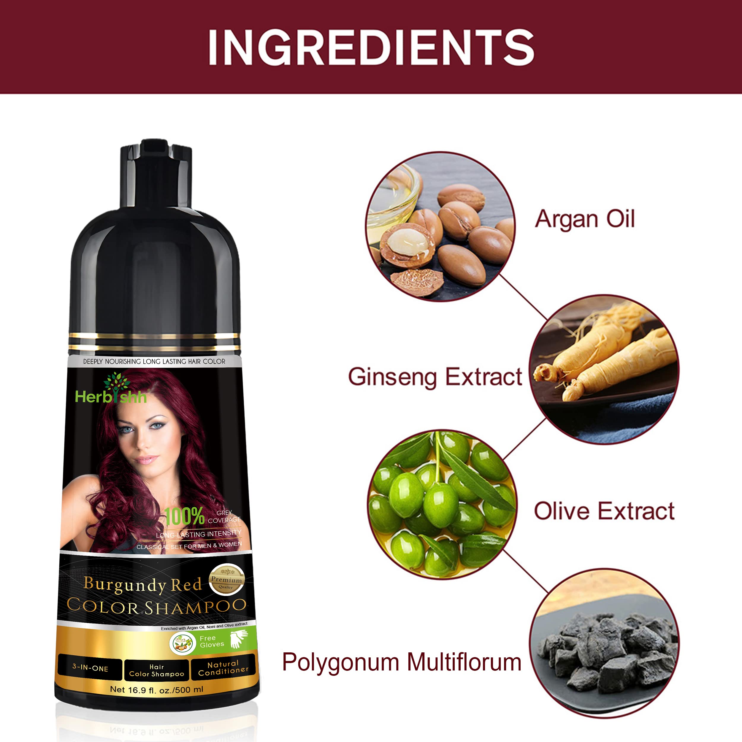 Herbishh Burgundy with argan oil locks in moisture during color treatment