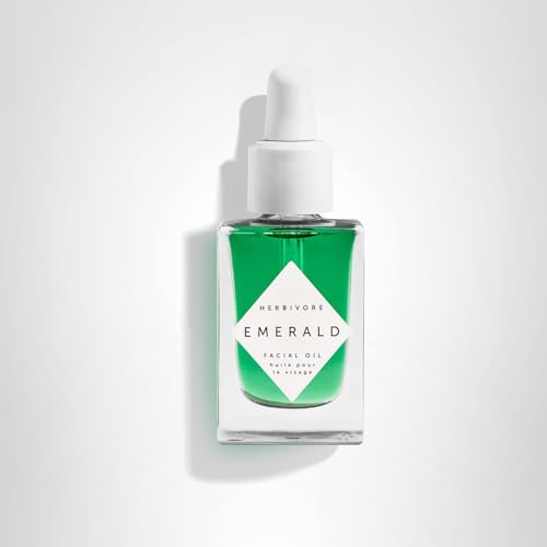HERBIVORE Emerald Facial Oil routine shot hints a glow ready nightly ritual.
