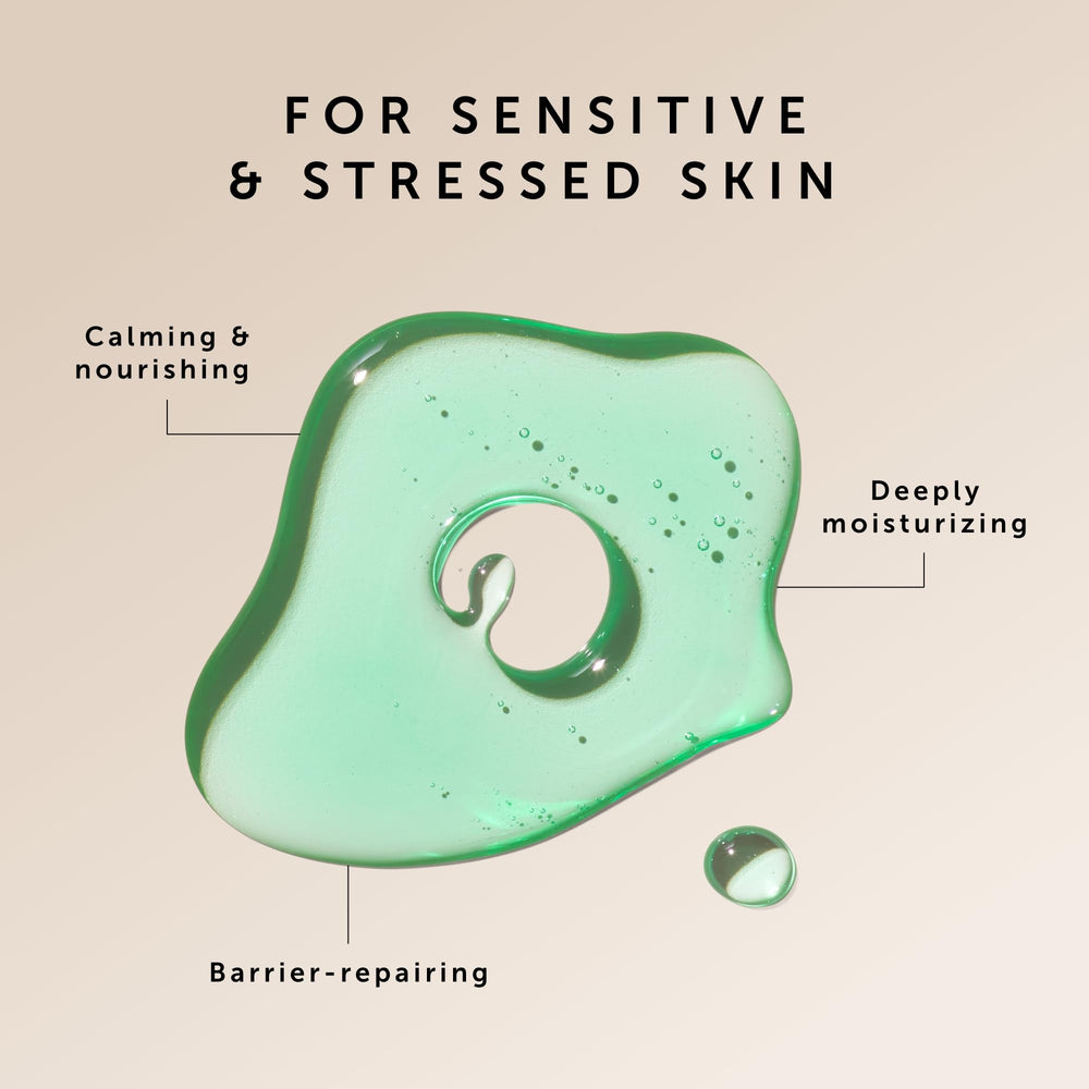 HERBIVORE Emerald Facial Oil texture close up showing lightweight hydration.