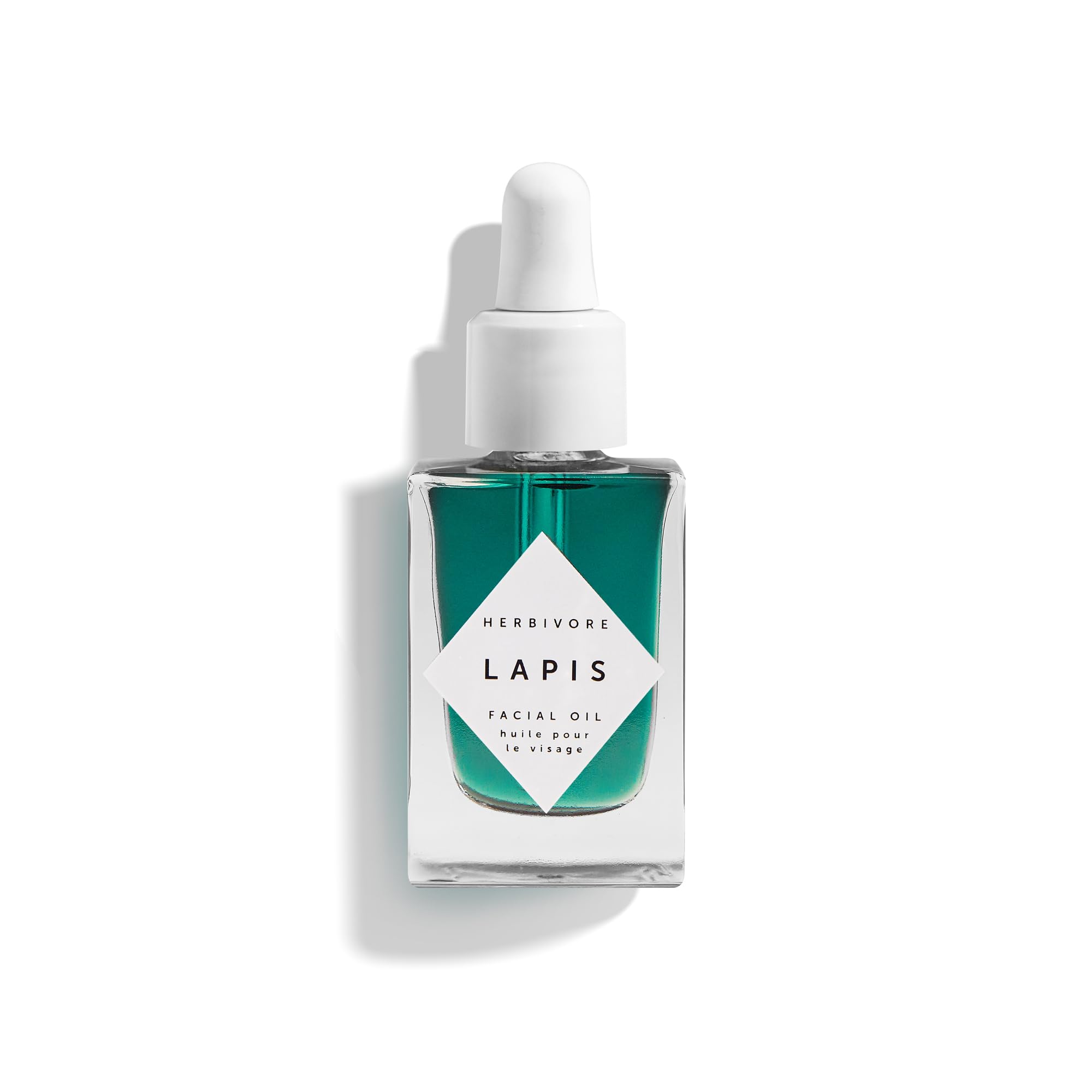 HERBIVORE Lapis Facial Oil bottle signals balanced skin and premium packaging