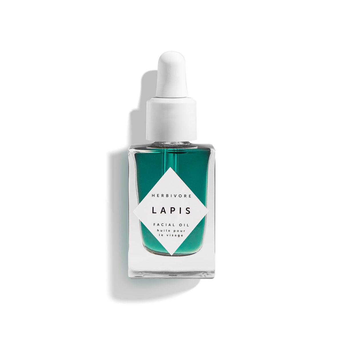 HERBIVORE Lapis Facial Oil bottle signals balanced skin and premium packaging
