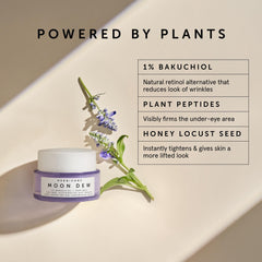 Herbivore Moon Dew ingredients highlight bakuchiol and peptides for plant-based anti-aging care.
