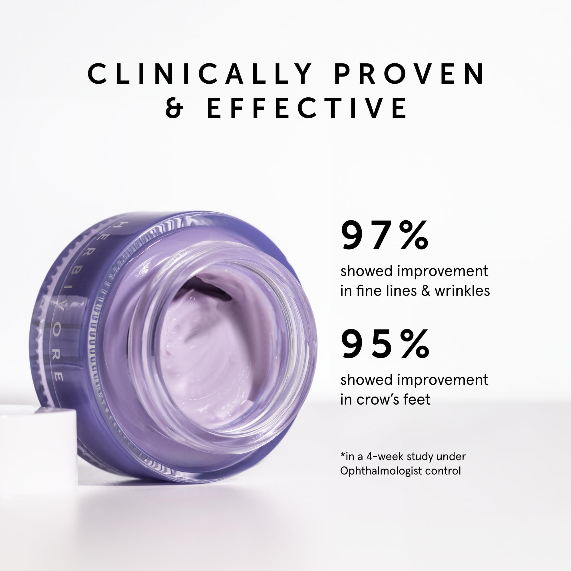 Herbivore Moon Dew eye area firming with plant peptides and gentle formula.