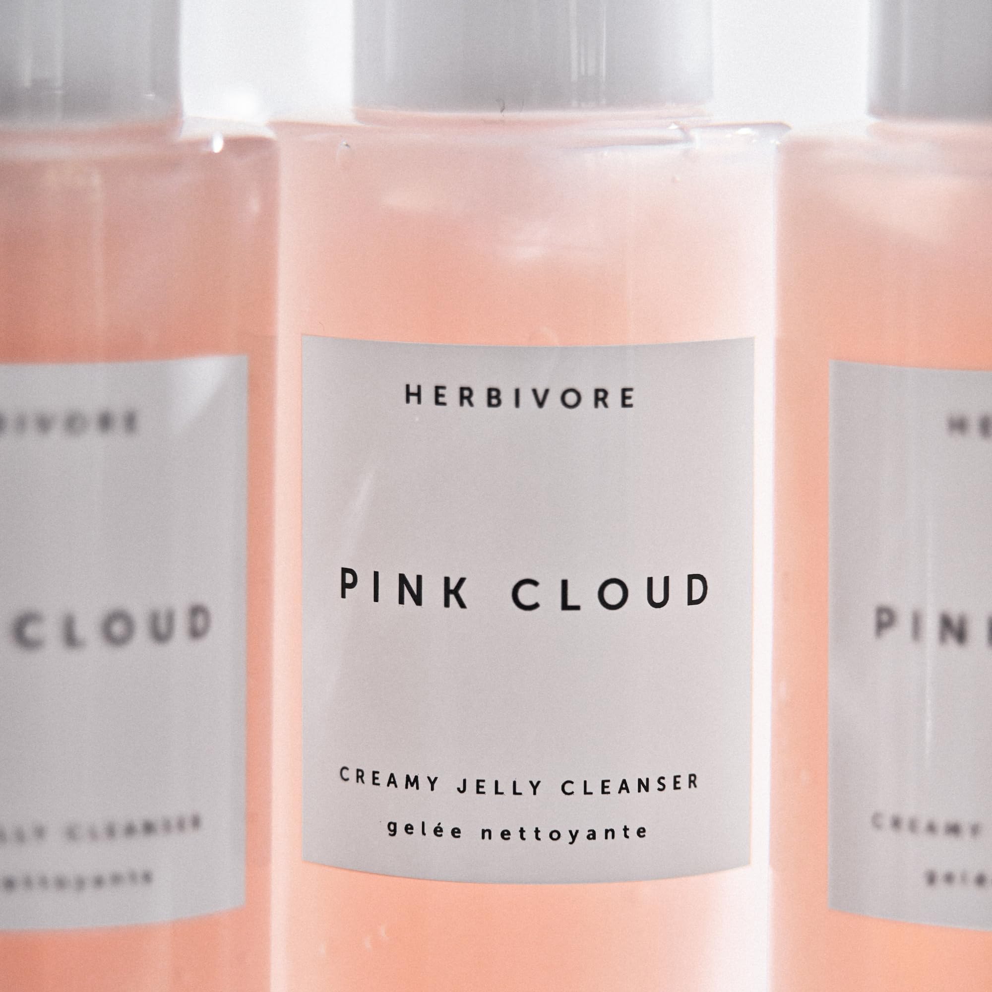 HERBIVORE Pink Cloud Squalane supports makeup removal and moisture lock