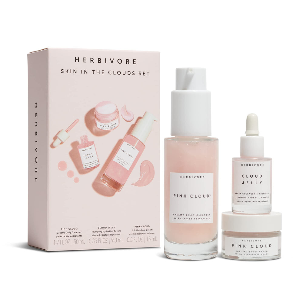 HERBIVORE Skin In The Clouds cleanser bottle for refreshing hydration and gentle cleansing.