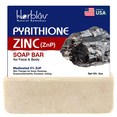 Herblov barra zinc piritione 2% para rostro, limpieza suave.