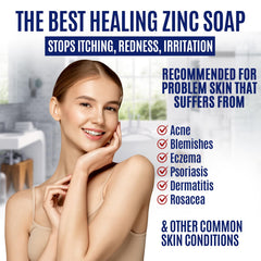Herblov Pyrithione Zinc Soap Bar body wash use demonstrates head to toe cleansing