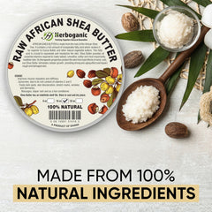 Creamy HERBOGANIC shea butter texture suitable for DIY moisturizers