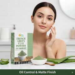 Herbs Botanica French Green Clay Powder DIY skincare setup for versatile beauty uses
