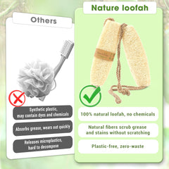 Herbvian back-scrubber in shower demonstrates versatile body cleansing for hard-to-reach areas