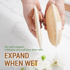 Herbvian loofah pad hanging loop enables quick drying