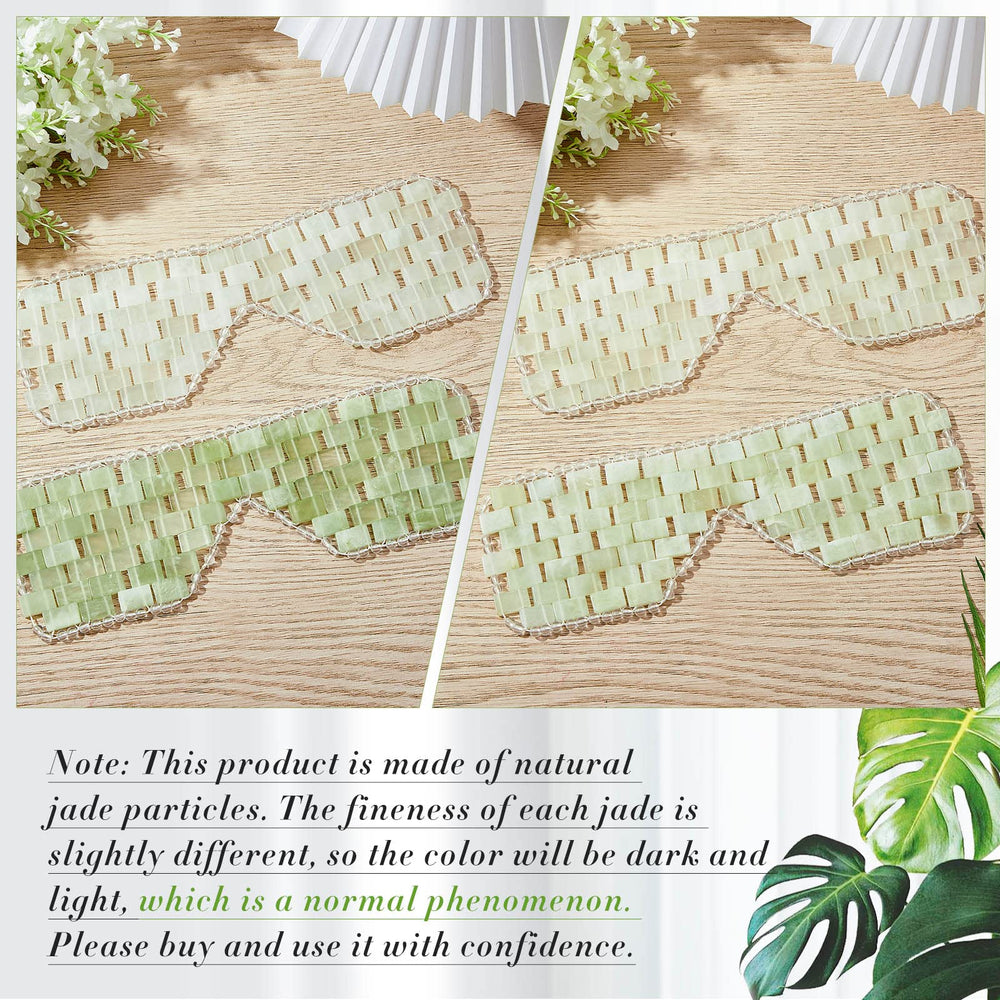 Hercicy jade eye mask packaging with order details